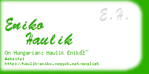 eniko haulik business card